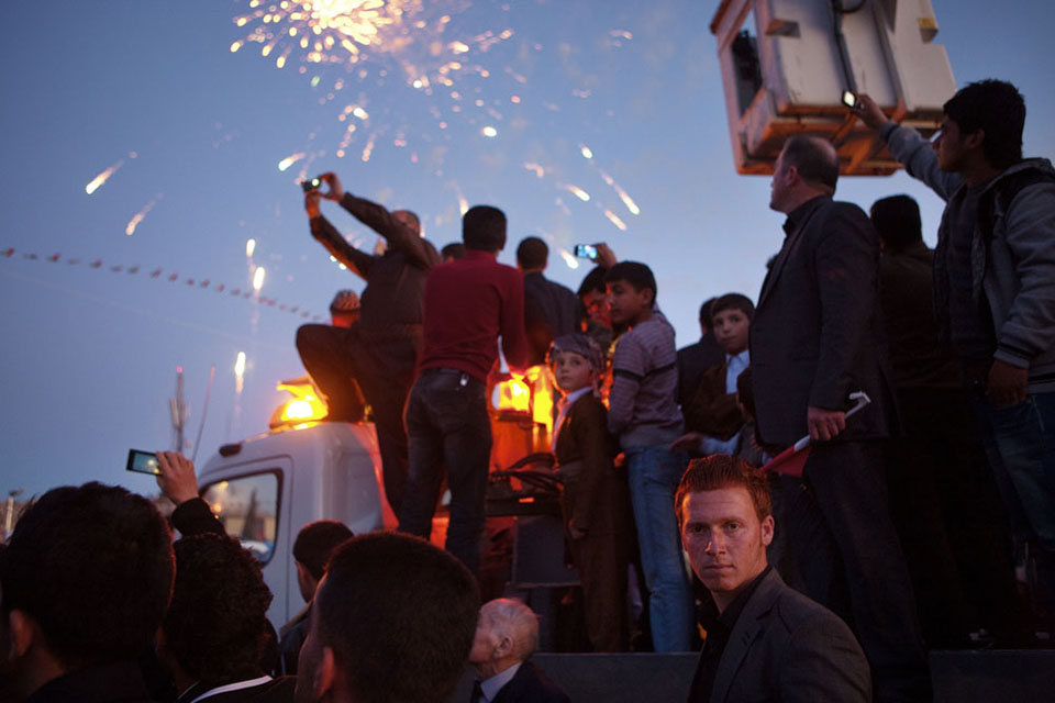 Kurds celebrate their traditional new year, Newroz, long informally prohibited under Saddam Hussein and now the biggest holiday of the year. In Kurdish legend, the day celebrates the deliverance of the Kurds from the tyrant King Zuhak, a monster with two serpents growing from his shoulder who feeds on small children's brains. For many, this holiday has become a symbol of Kurdish national struggle, and the legend a metaphor for the Kurd's deliverance from Saddam Hussein, a latter-day King Zuhak.