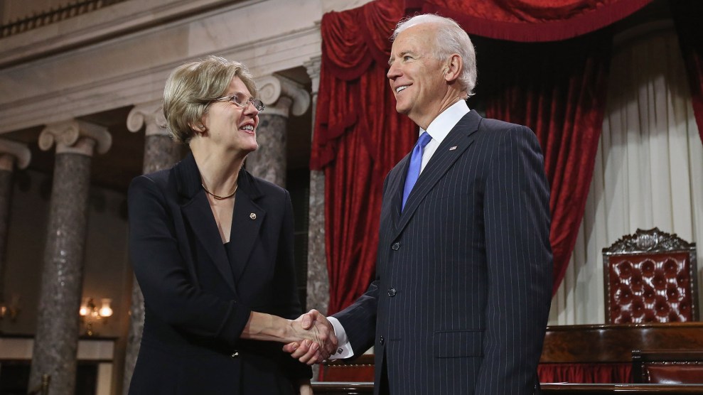 Bide and Warren at her swearing-in