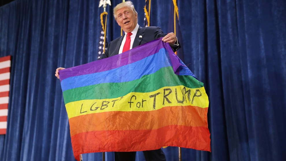Trump pride flag