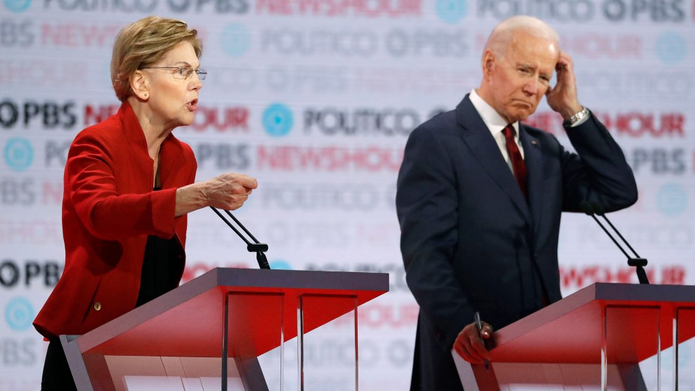 Joe Biden and Elizabeth Warren