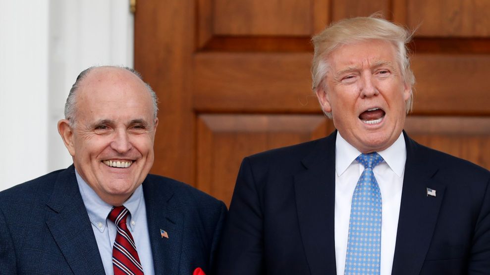 Donald Trump with Rudy Giuliani