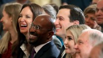 Van Jones sitting next to Jared Kushner and Ivanka Trump