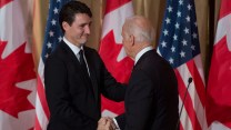 Justin Trudeau and Joe Biden