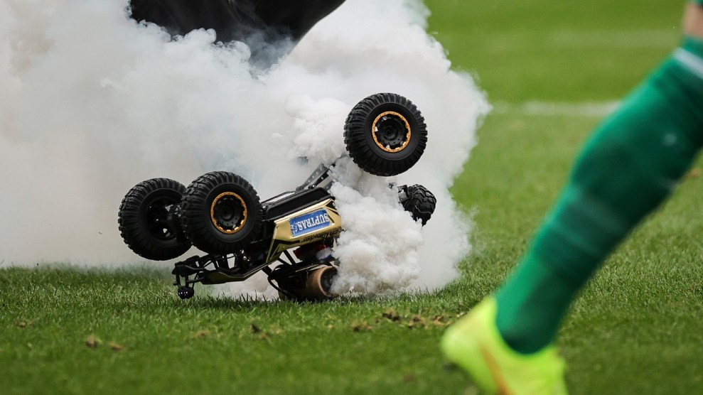 remote-control car protest