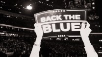 Back the Blue sign