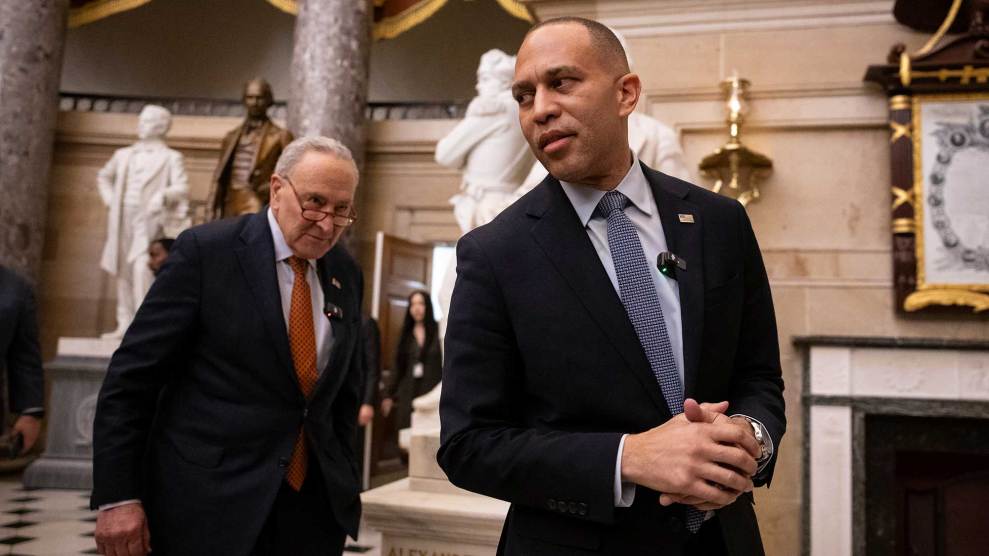 Chuck Schumer and Hakeem Jeffries at the Capitol