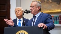 RFK Jr. and Trump at the autism press conference