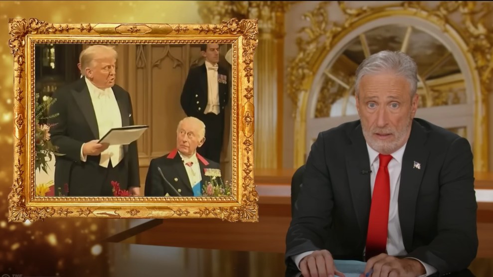 Jon Stewart condemns the suspension of Jimmy Kimmel.