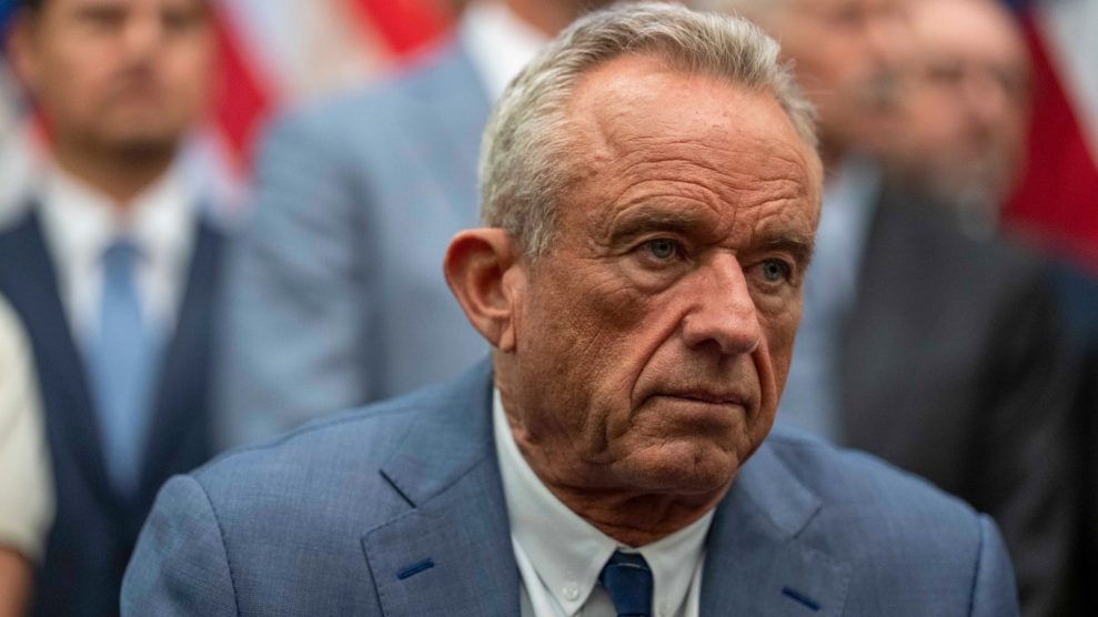 Robert F. Kennedy, Jr. staring straight ahead.