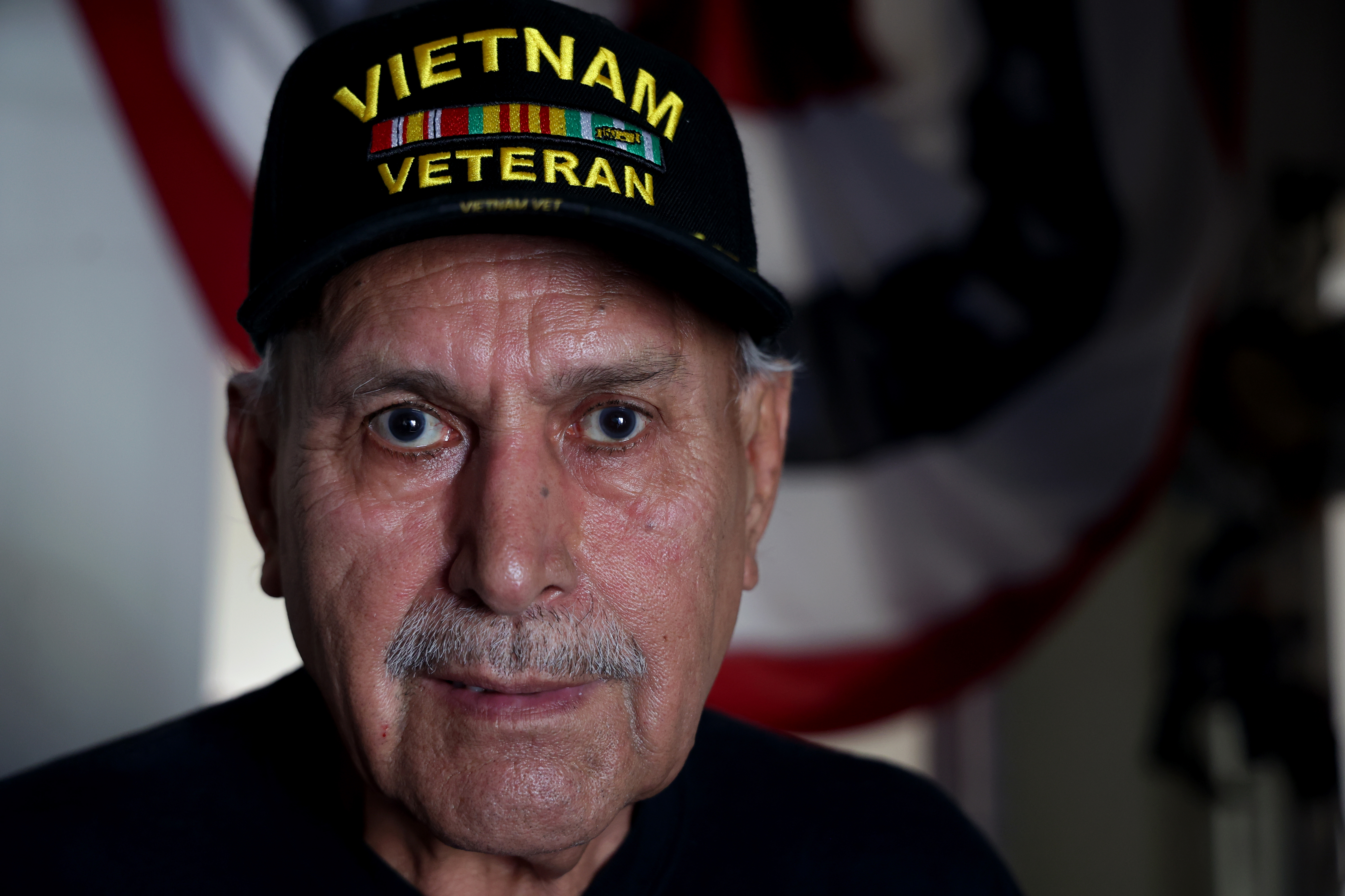 Portrait of army veteran Jose Francisco Lopez.