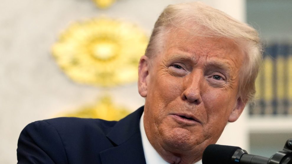 Trump looking perturbed in the Oval Office.