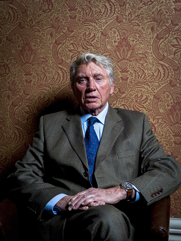 Don McCullin sitting for a portrait