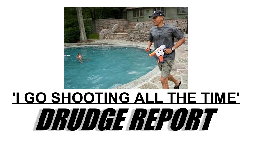 matt drudge report obama skeet shooting