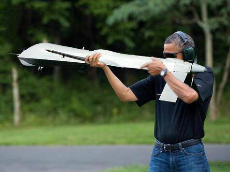barack obama skeet shooting photoshop drone