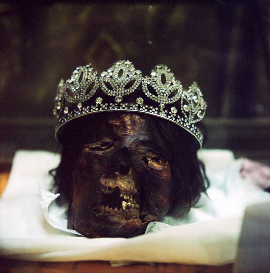 Skull of a Coptic woman, one of the Great Martyrs of Akhmeem.