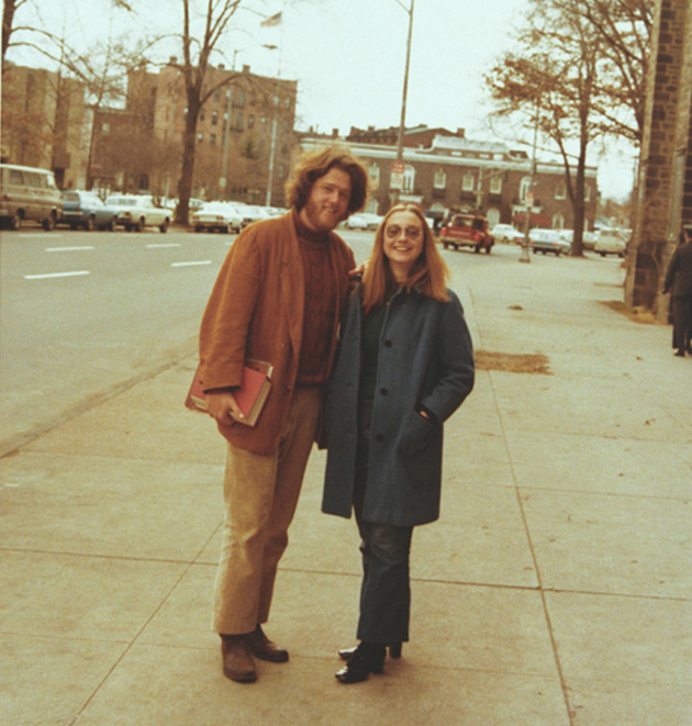 Bill Clinton and Hillary Rodham at Yale Law School in New Haven, Connecticut, in January 1972.