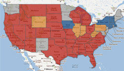 Map: Where in the US do gay people have the right to get hitched?