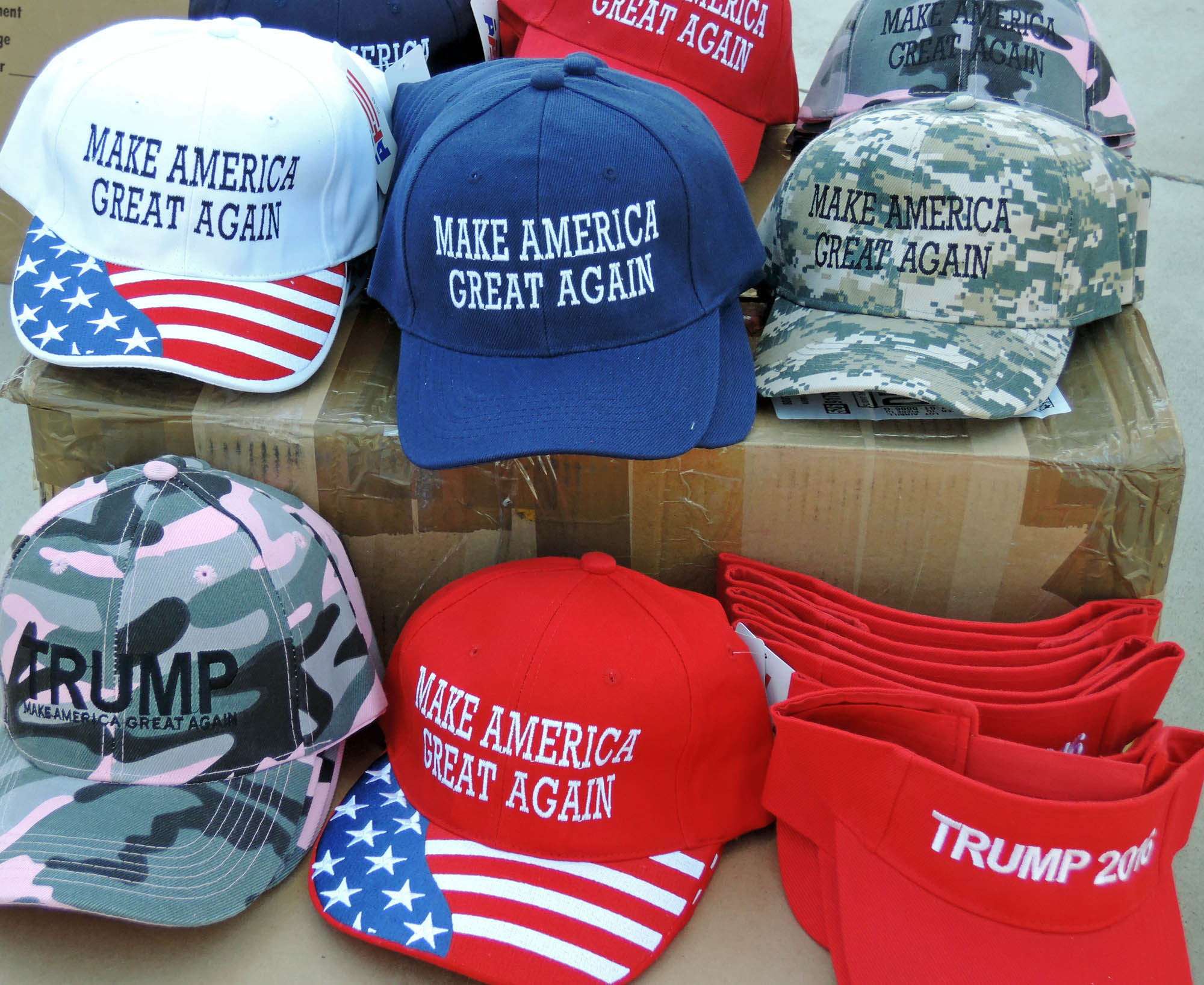 Trump hats